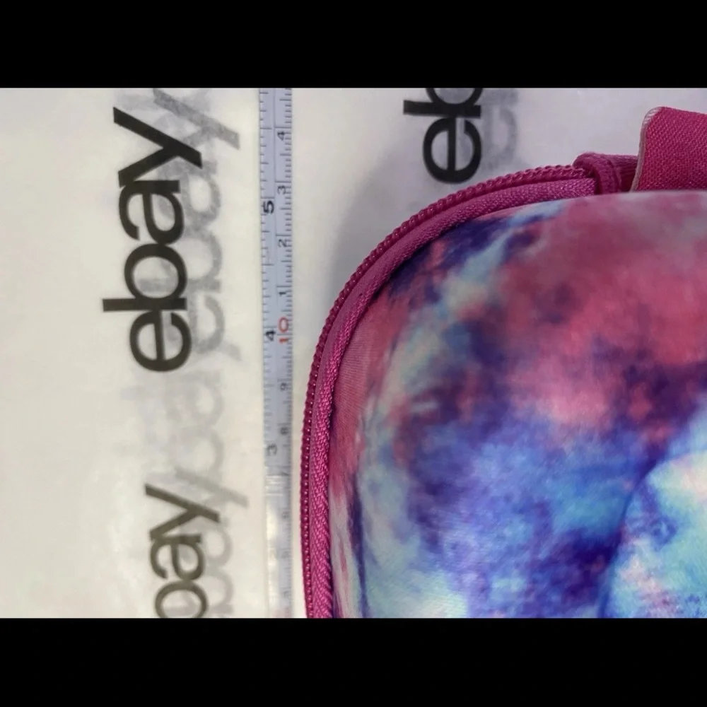 ZIPIT Colorz Pencil Storage Box Tiedye Pink Blue Hard She’ll Case NWT